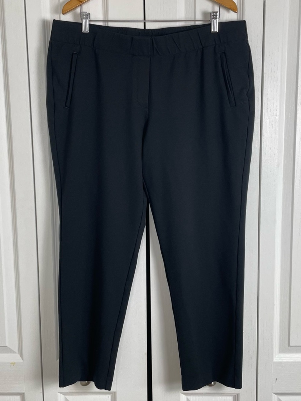 J. Jill Ponte Slim Leg Trouser Pants Women’s 2X Black Pull On Stretch Pockets